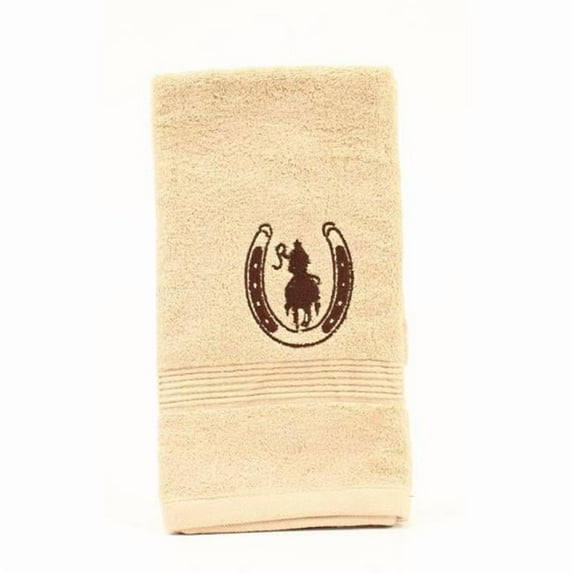 M&F Western 6122608 Rider Bath Hand Towels, Tan