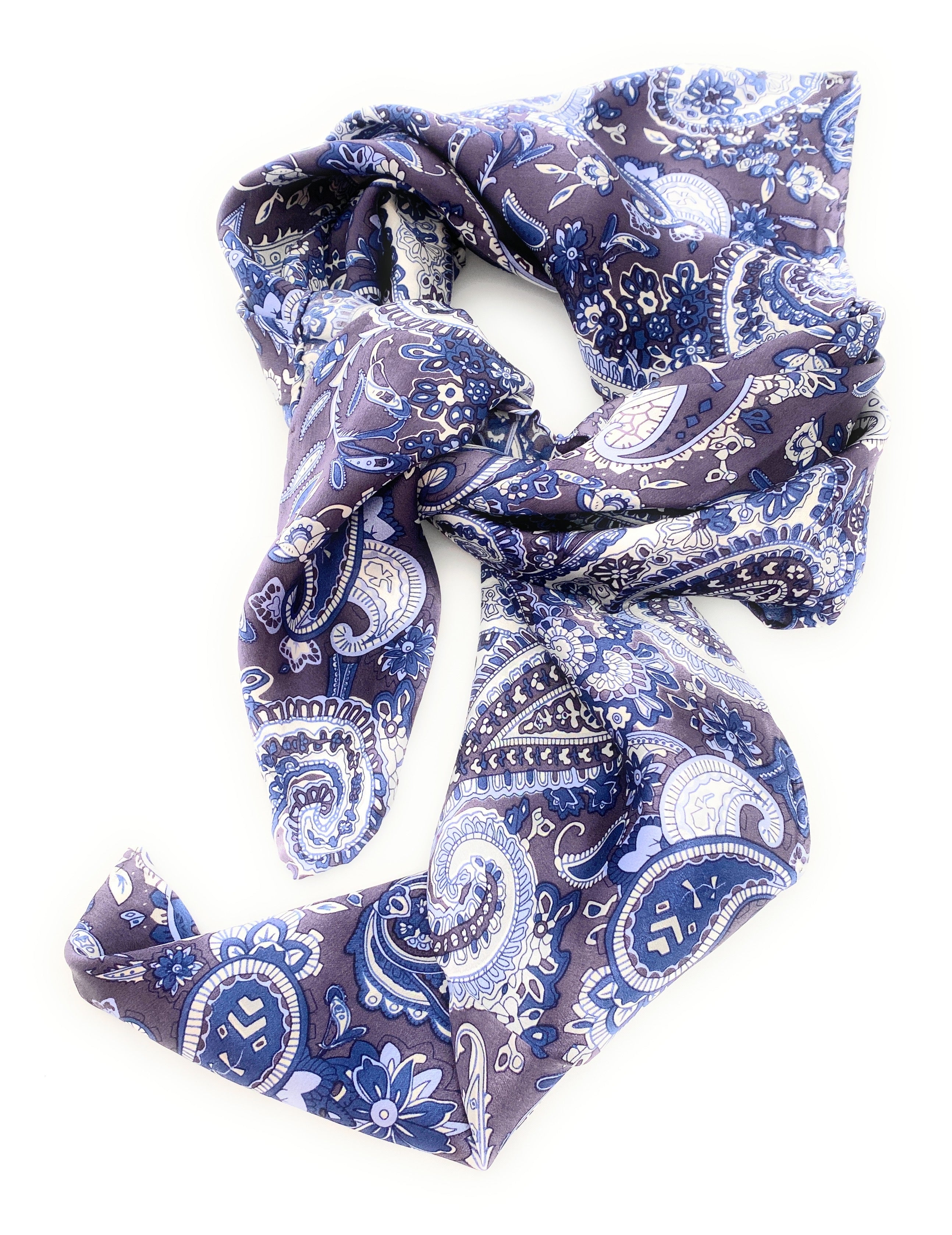 Dixie Blue Rag M&F Western Paisley 33