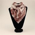 thumbnail image 1 of M&F Western 907109 Unisex Snake Skin Print Wild Rag Silk Scarf, Burgundy & Ivory, 1 of 1