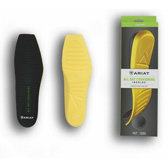 M&F Western A10032208-8.5 Men All Day Cushion Insoles Wide Square Toe Ariat Boots - Size 8.5