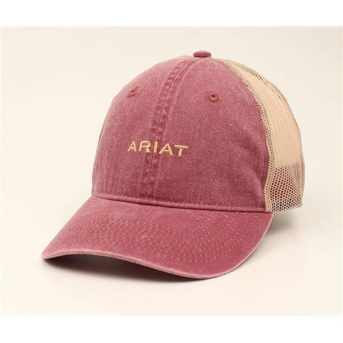 M&F Western A300009809 Women Ariat Hats Baseball Caps with Mesh Back Embroidered, Burgundy