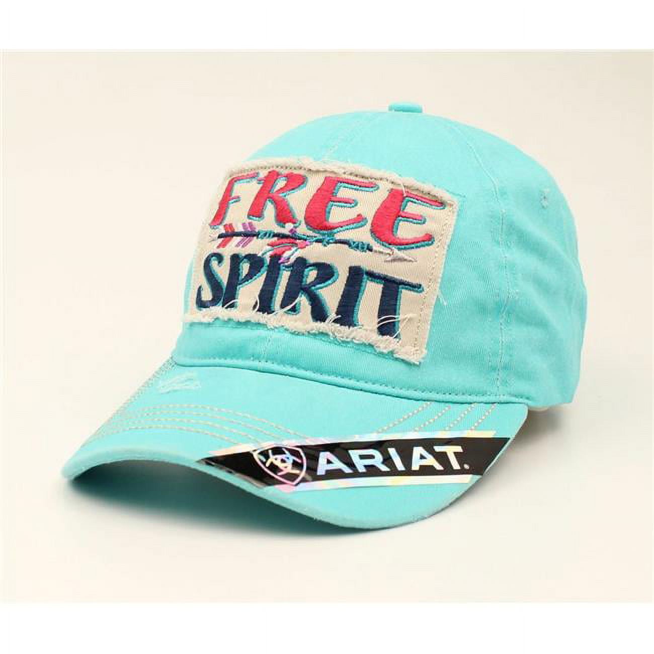M&F Western A300010133 Women Ariat Hats Baseball Caps with Free Spirit Wording, Turquoise