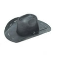 thumbnail image 1 of M&F Western A73260-7.375 4.25 in. American Bangora R-R2 Crossed Western Hats, Black - Size 7.375, 1 of 1