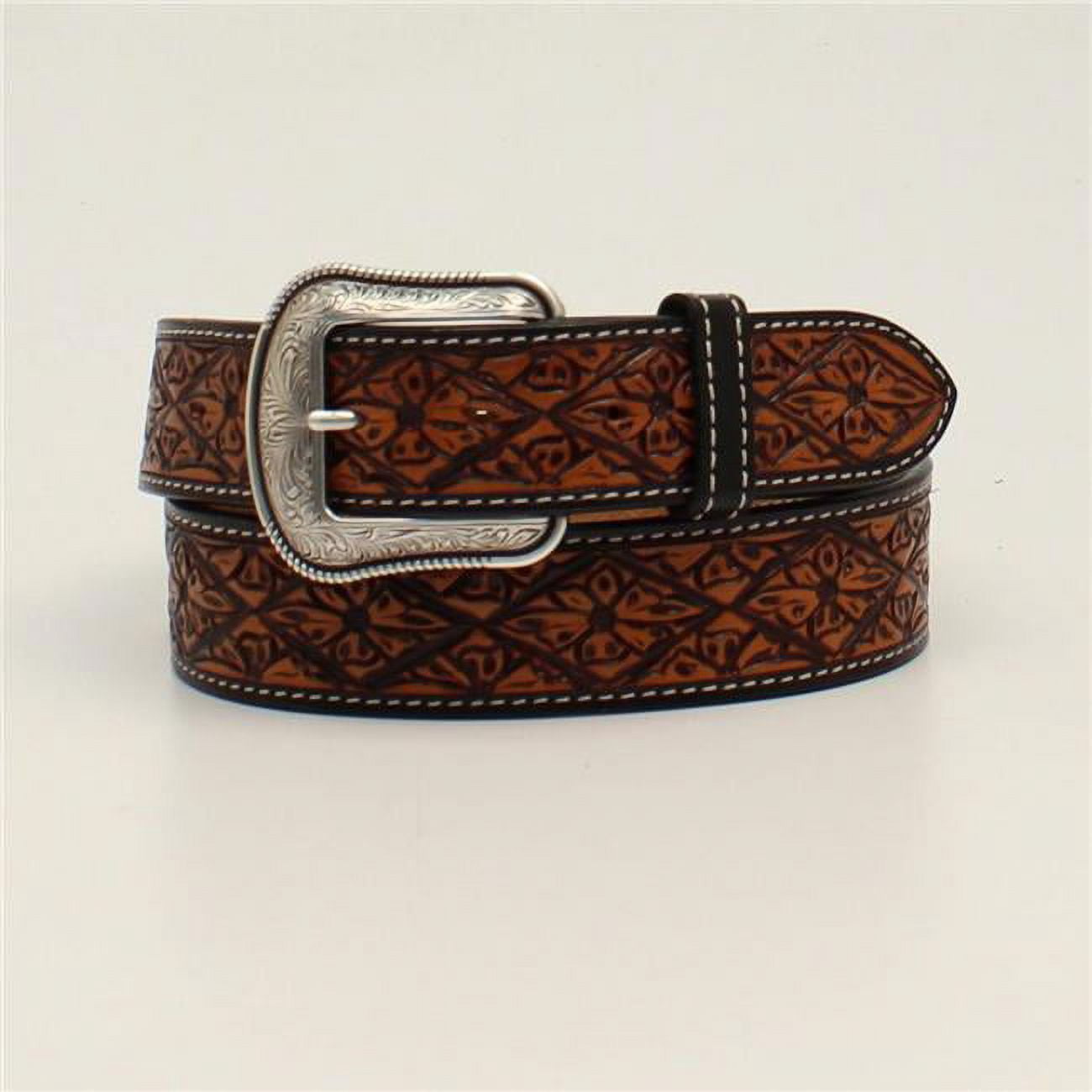 3 D belt size M 3D Belt D8633-32 1.50 in. Natural & Brown Rubber with Square  main image 2
