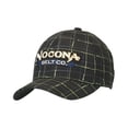 thumbnail image 1 of M&F Western Products 1511501 Nocona Mens Snap Back Logo Patch Plaid Cap - Black, 1 of 1