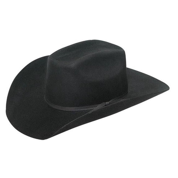 M&F Western T7233001-M Uvalde & Youth Felt Cowboy Hats, Black - Medium