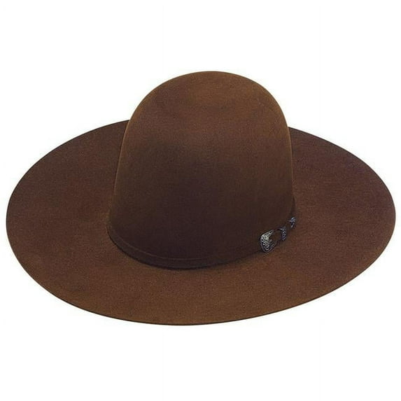 M&F Western T7636202-7.375 4.25 in. Twister 6X Open Fur USA Made Hats, Brown - Size 7.375