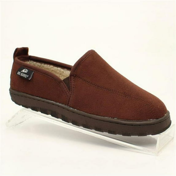 M&F Western Z5791802-10 Mens Fleece Lined Slip-On Slippers, Brown - Size 10
