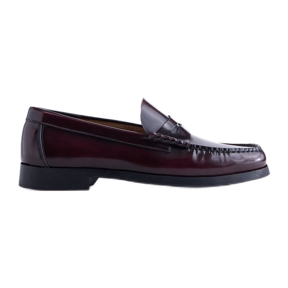 Free Assembly Men's Leather Moc Toe Penny Loafers