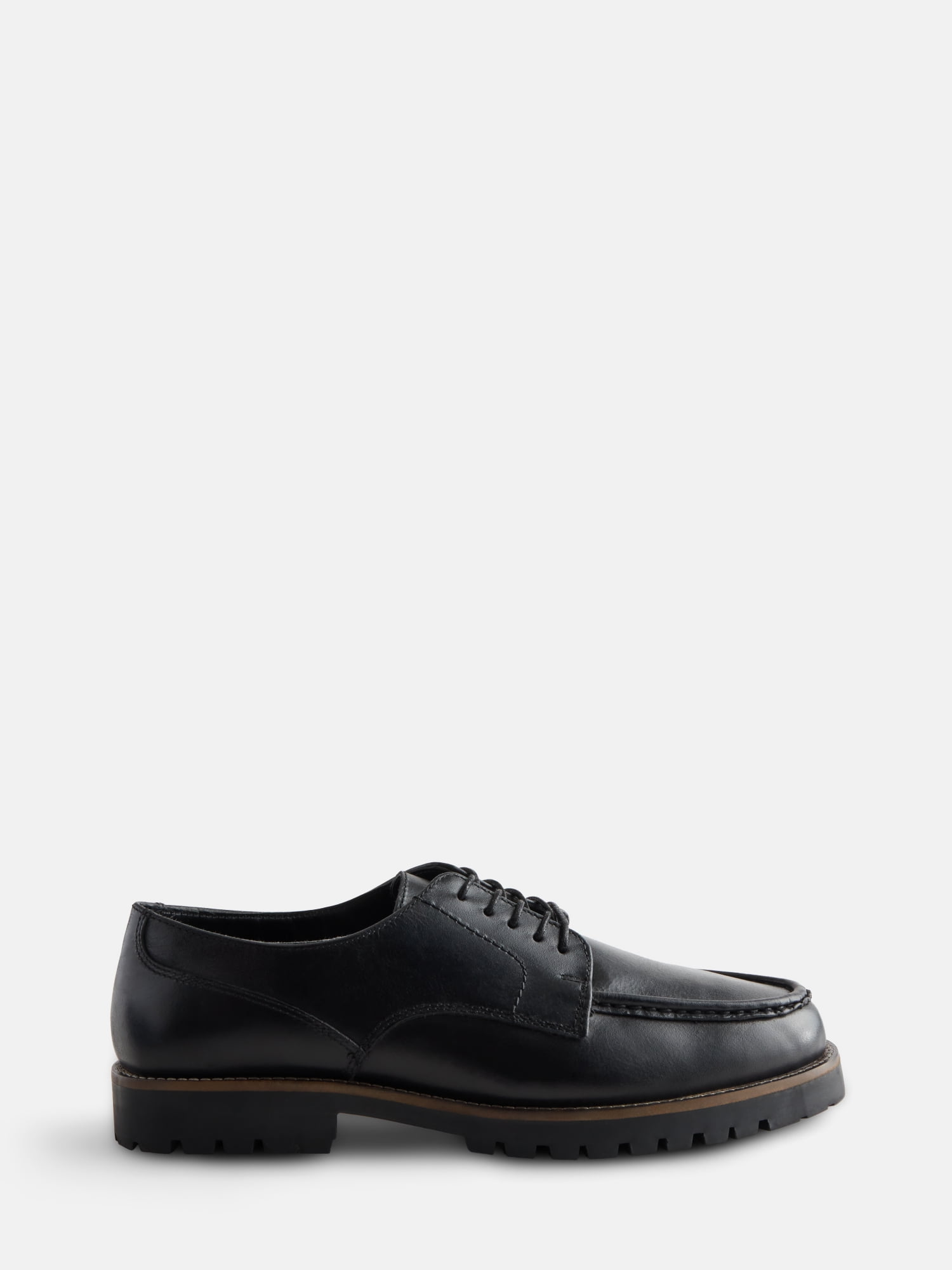 Free Assembly Men's Leather Moc Toe Oxfords