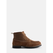 Free Assembly Mens Suede Moc Toe Mid Top Boots