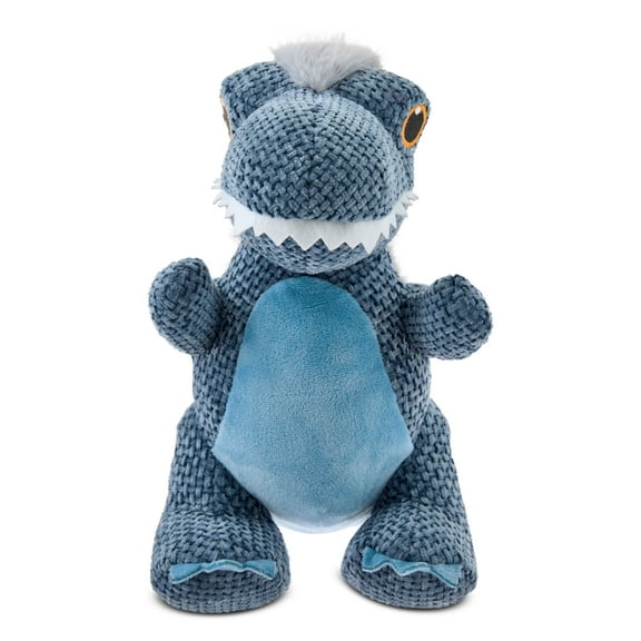 Medium Fuzzy T-Rex Plush, Blue, 11", Valentine's Day by Way To Celebrate