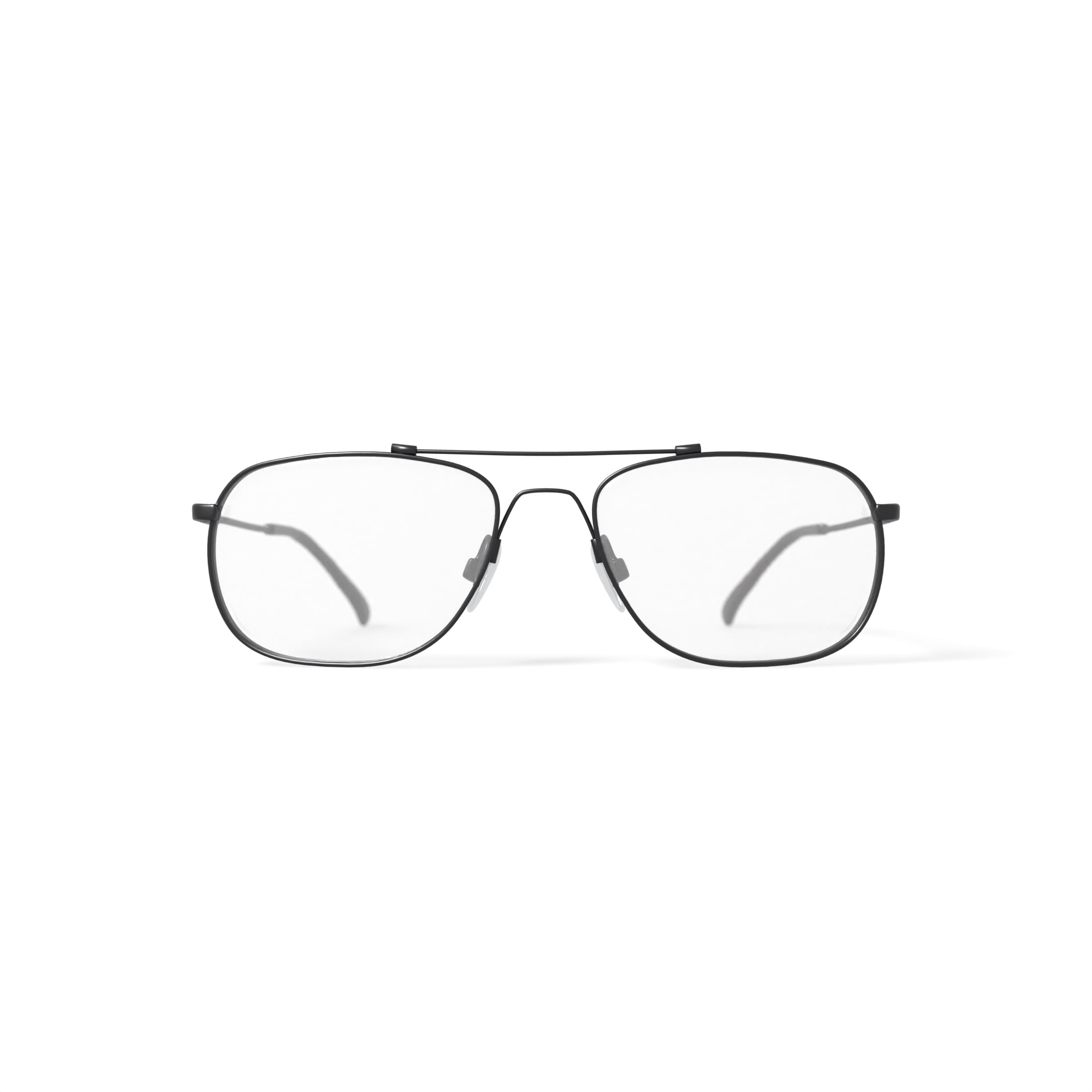 M+Flex Men's MF504 Aviator Prescription Eyeglasses with Case, Gunmetal
