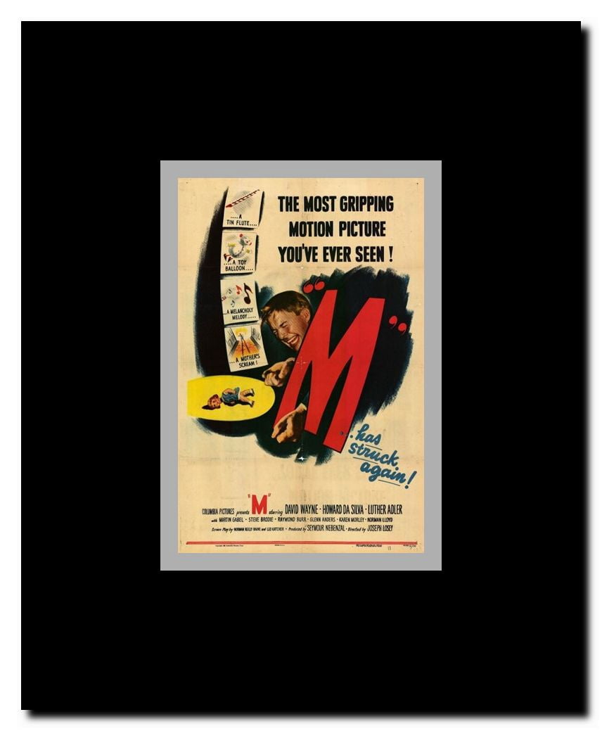 M Framed Movie Poster