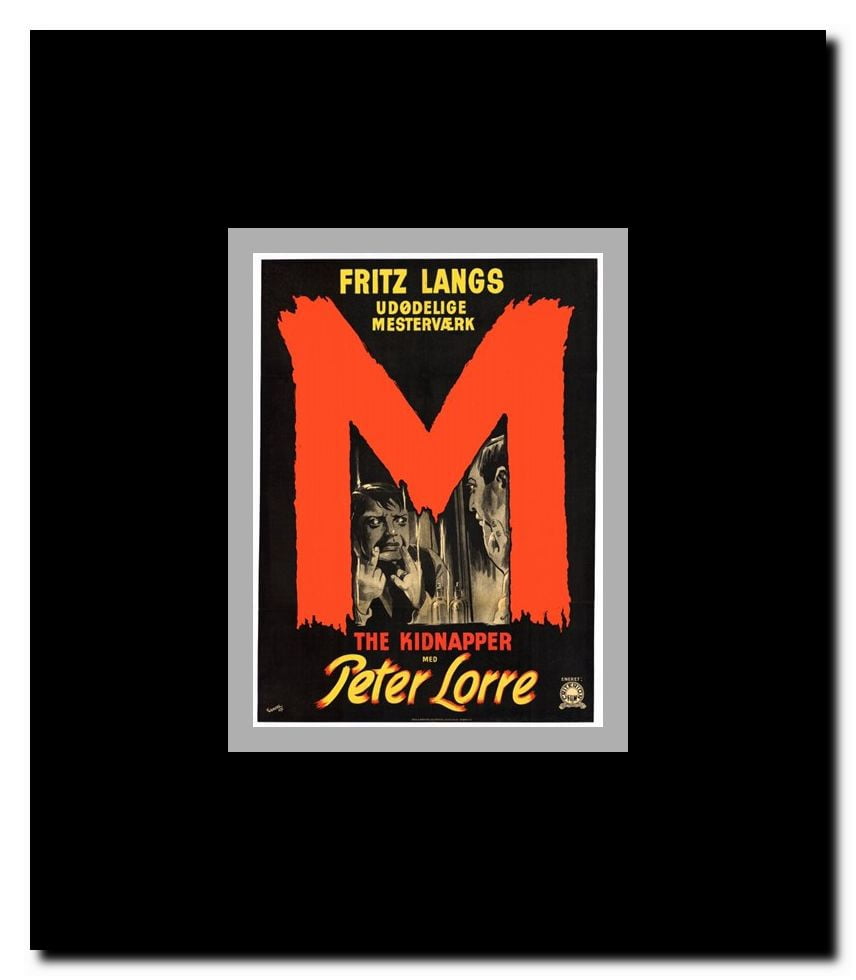 M Framed Movie Poster