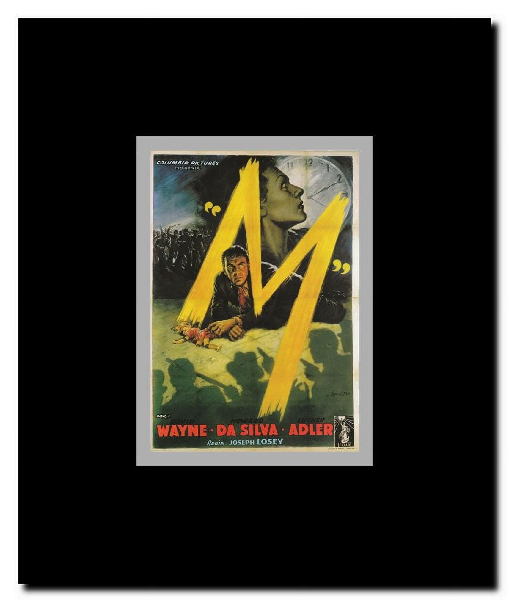 M Framed Movie Poster