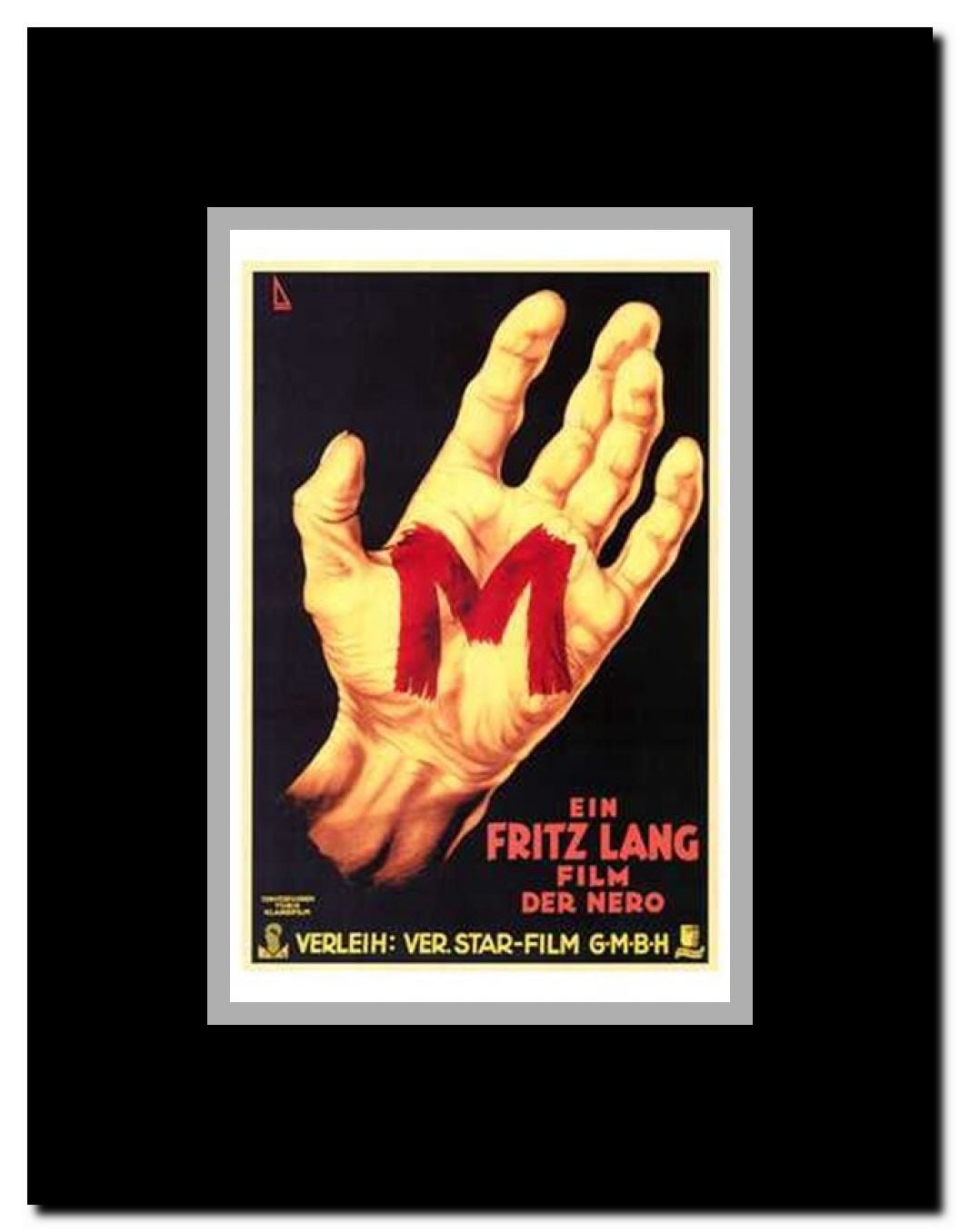 M Framed Movie Poster