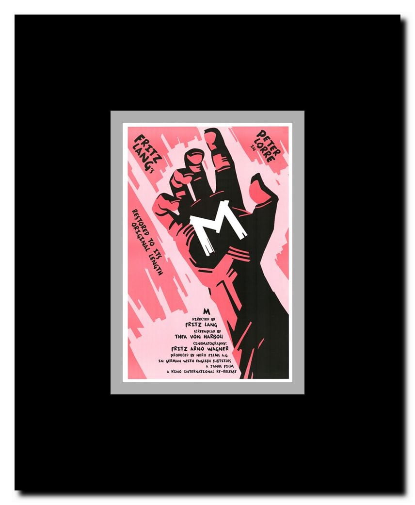 M Framed Movie Poster