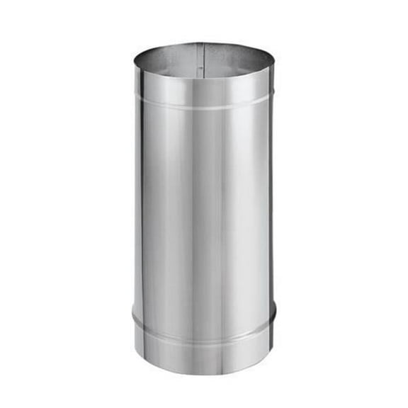 M&G DuraVent 115026 8 x 24 in. Single Wall Stove Pipe Straight Length - Stainless Steel