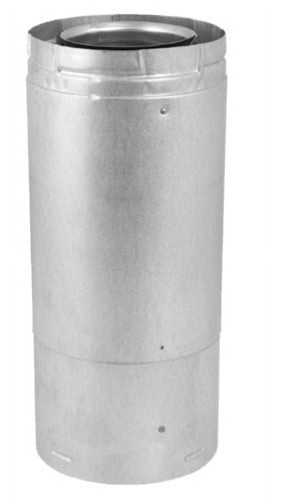 M & G Duravent 0911 4 Inch  x  6 Inch  DirectVent Pro 11 Inch -14 5/8 Inch  Adjustable Galvanized Pipe