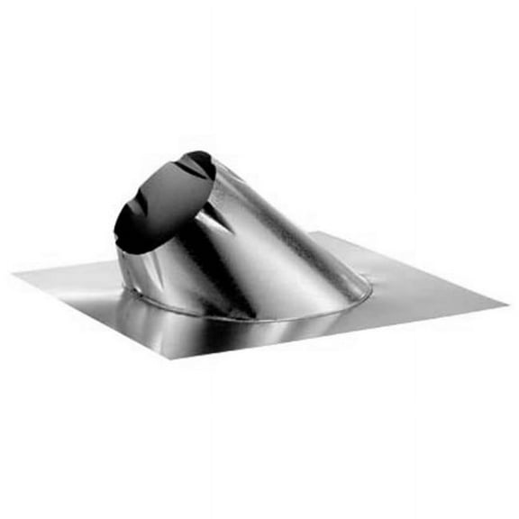 M & G Duravent 10DT-F6 10 Inch Duratech Flashing Galvanized 0/12-6/12 Pitch Storm Collar Not Included
