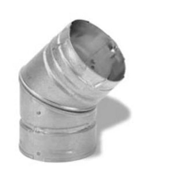 M & G Duravent 3PVP-E45B 3 Inch Pellet Vent Pro 45 Deg Black Elbow
