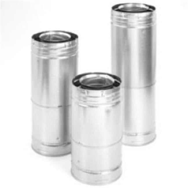 M & G Duravent 46DVA-24TA 4 Inch  x  6 Inch  DirectVent Pro 17 Inch -24 Inch  Adjustable Galvanized Pipe