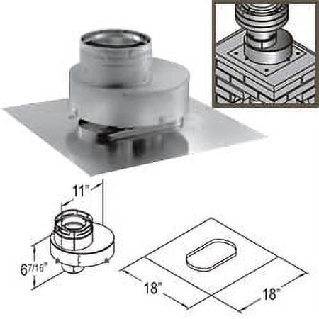 M & G Duravent 46DVA-GK DirectVent Pro Co-linear Top Termination Kit