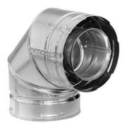 Simpson Dura-Vent 58DVA-E90 5x8 Direct Vent Galvanized 90 Degree Elbow, Galvanized.