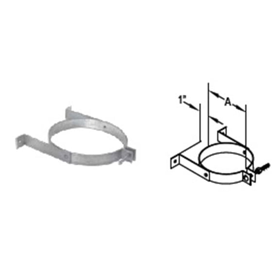 M & G Duravent 58DVA-WS 5 Inch x 8 Inch DirectVent Pro Wall Strap