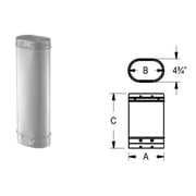 M & G Duravent 6DLR-48O DuraLiner 6 Inch x 48 Inch Oval Rigid Liner