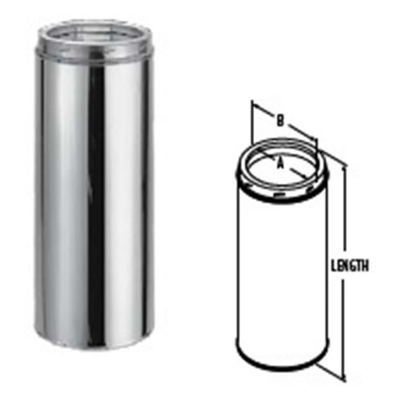 M & G Duravent 6DT-36SSCF 6 Inch  x 36 Inch  Duratech Factory-Built Chimney Length  430-alloy Inner Line