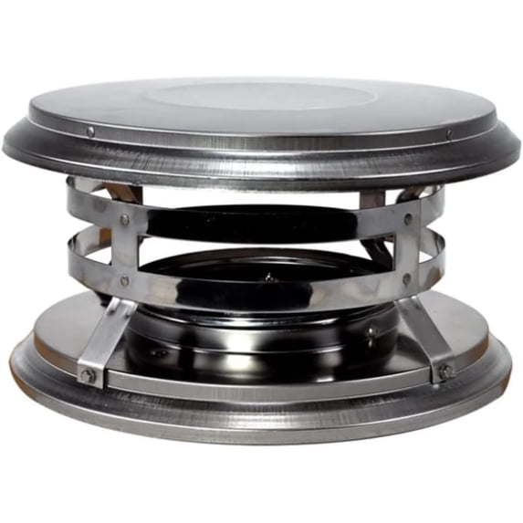 DuraVent EW-6DTVC 6" DuraTech Rain Cap - Stainless Steel