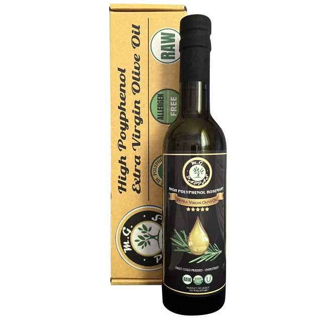 Mg Pappas High Polyphenol Rich Rosemary Infused Olive Oil Extra Virgin Greek 127 Oz 2180