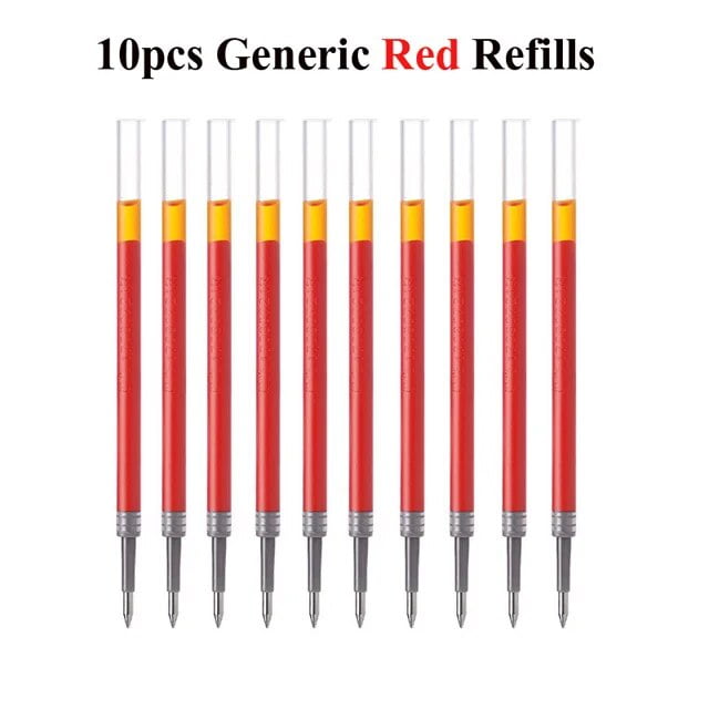 M&G Stainless Steel Metal Retractable Gel Pens, 0.5mm Fine Point Black