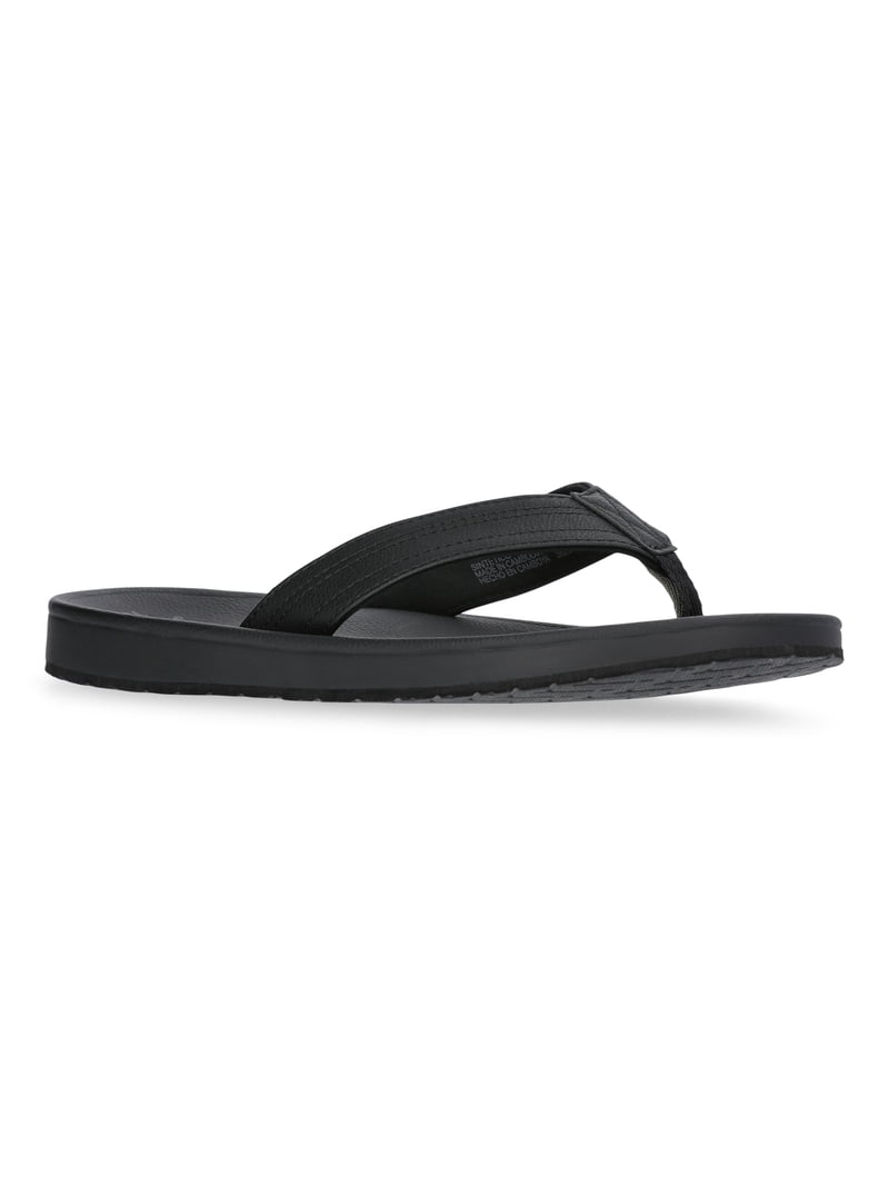 Men\'s Black Polyurethane Flip Flops Comfortable Outdoor Thong Sandals Casual Flip Flop Black Solid Sandals for Men for sale | eBay main image 4