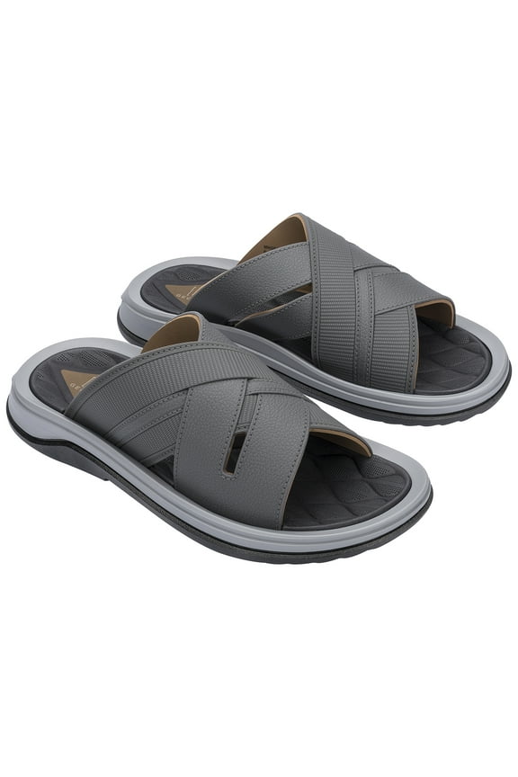 Men's Crossband Slide Sandal