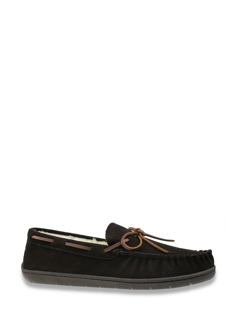 George Men's Genuine Suede Trapper Moccasin Slippers - Walmart.com