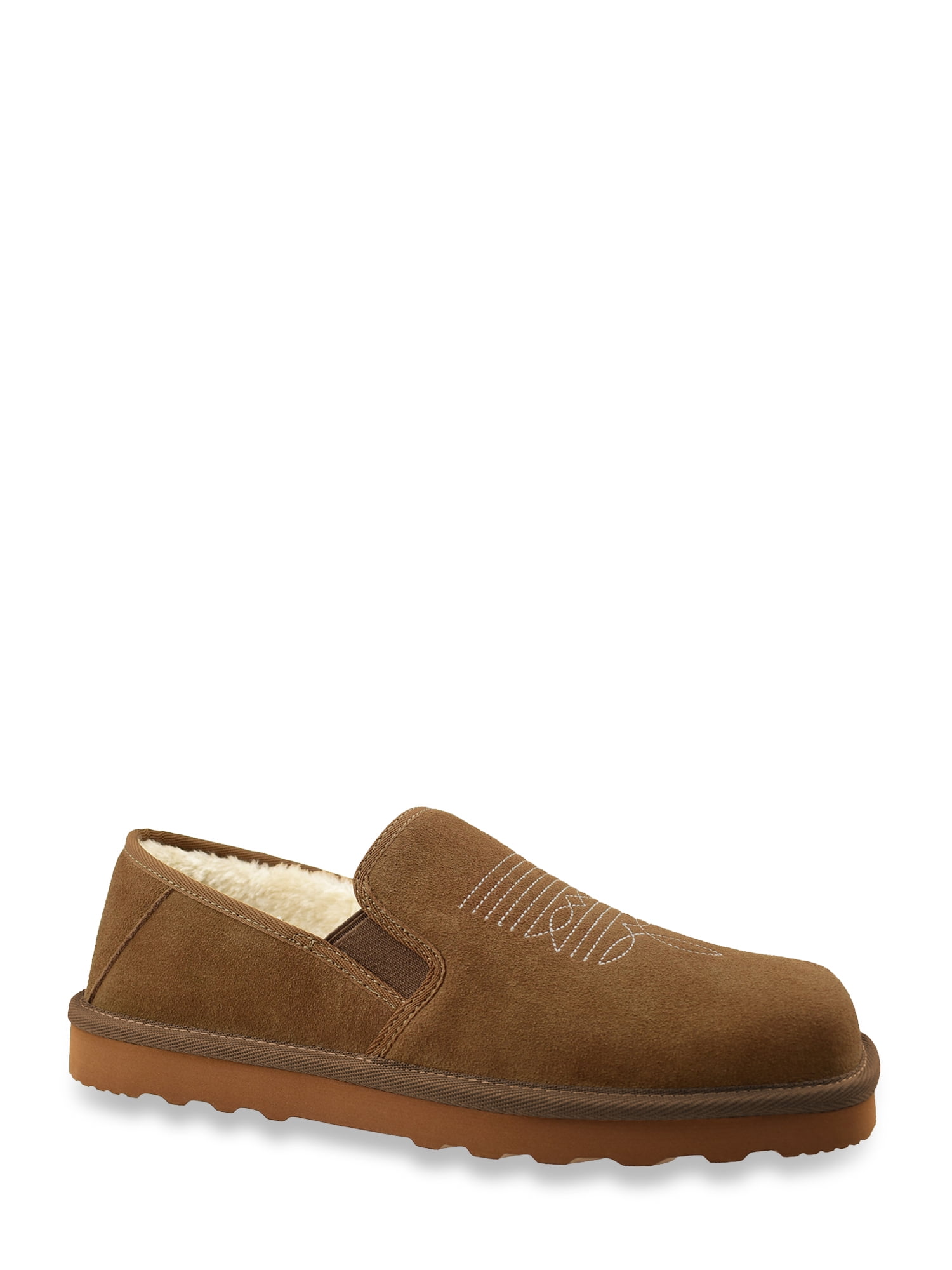 GEORGE MEN`S WESTERN SLIPPER GENUINE SUEDE