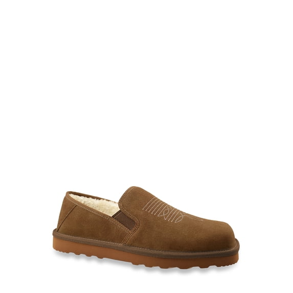George Men's Western Genuine Suede Slipper