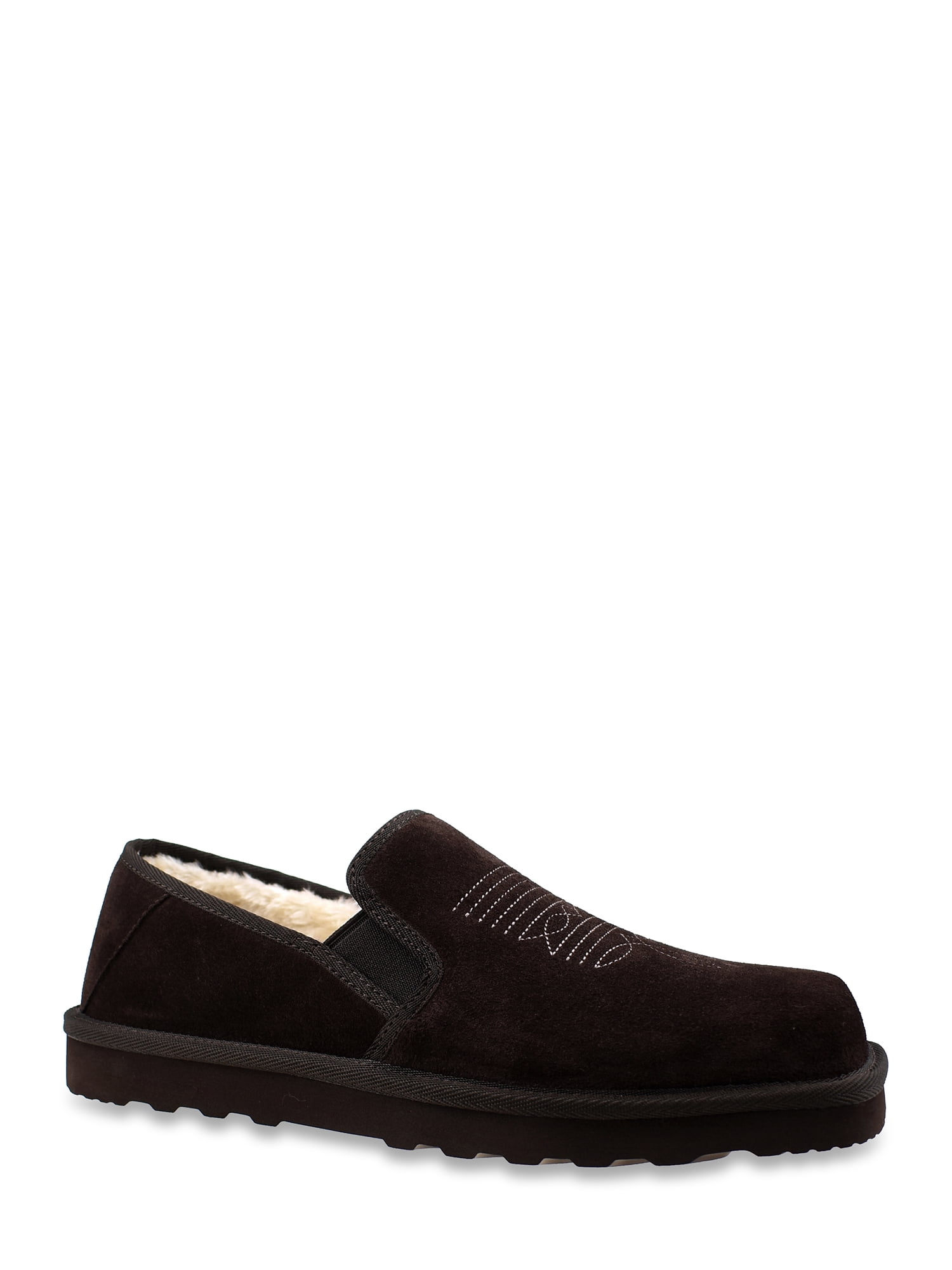 GEORGE MEN`S WESTERN SLIPPER GENUINE SUEDE