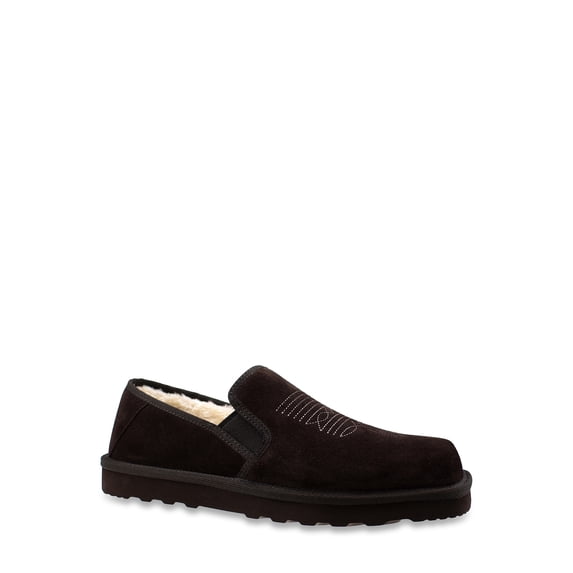 George Men's Western Genuine Suede Slipper