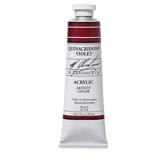 M GRAHAM QUINACRIDONE VIOLET 60ML TUBE ACRYLIC