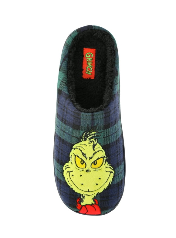 Dr Seuss Men's Grinch Icon Slippers