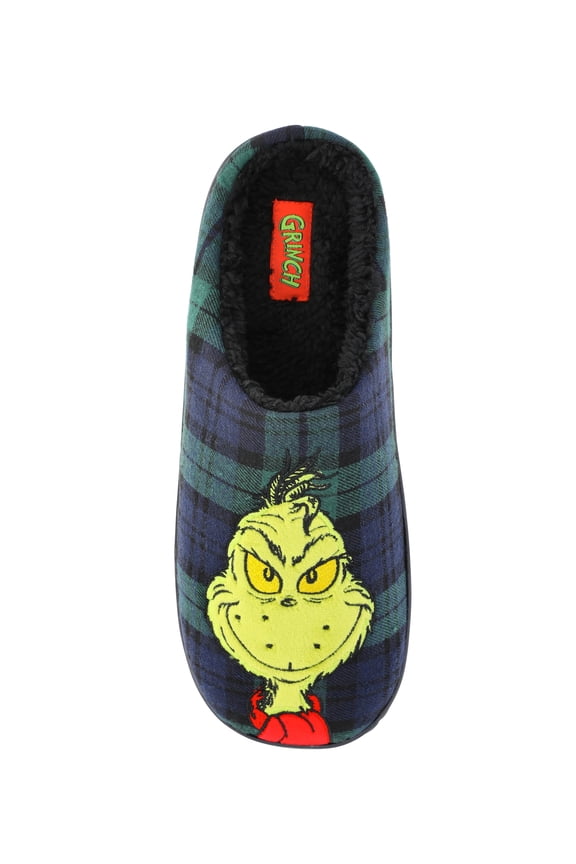 Dr Seuss Men's Grinch Icon Slippers