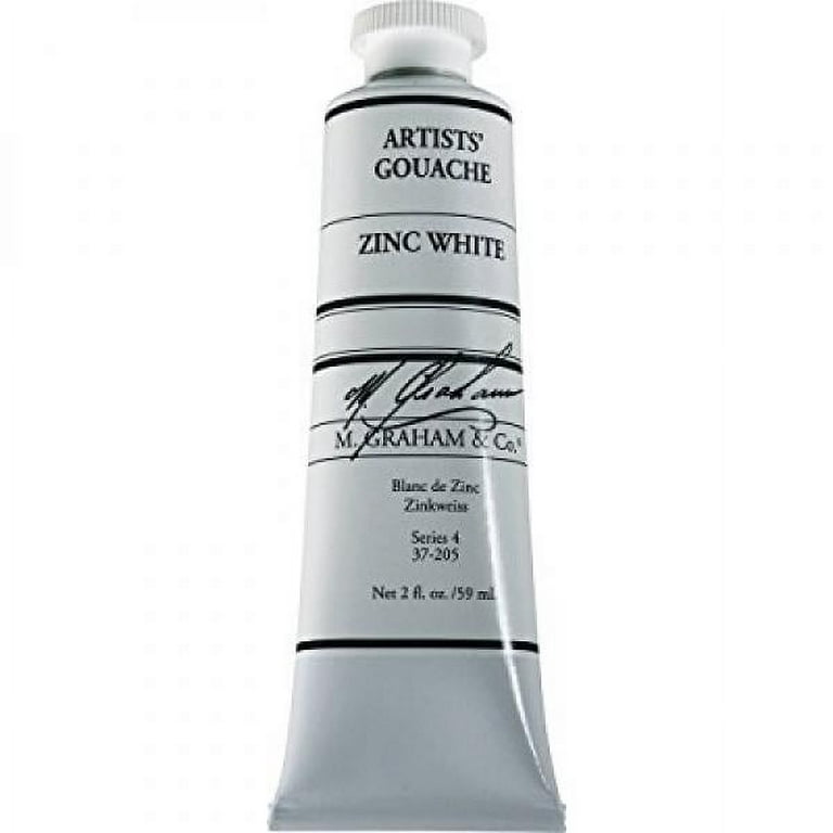 M. Graham 1/2-Ounce Tube Gouache Paint, Titanium White