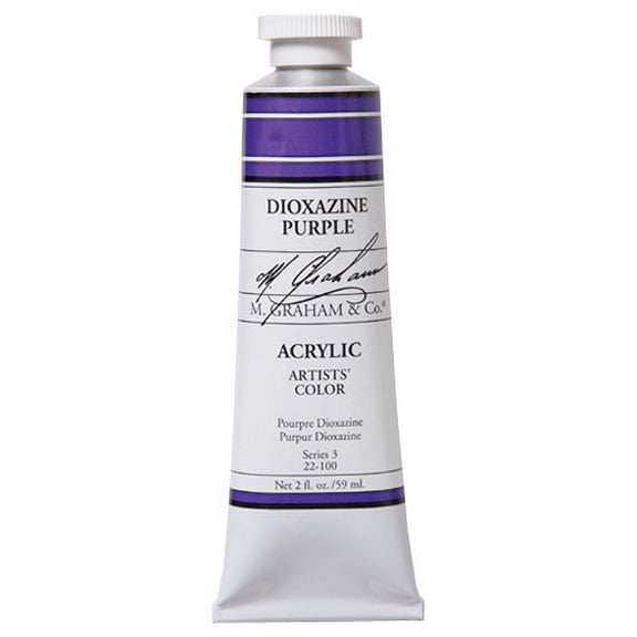 M. Graham Acrylic Color, 59 ML, Dioxazine Purple (MG22100)