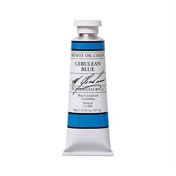 M. Graham 11-080 Oil Colors 37Ml - Cerulean Blue