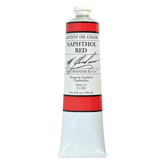 M. Graham Artist Oil Paint Naphthol Red 5oz Tube