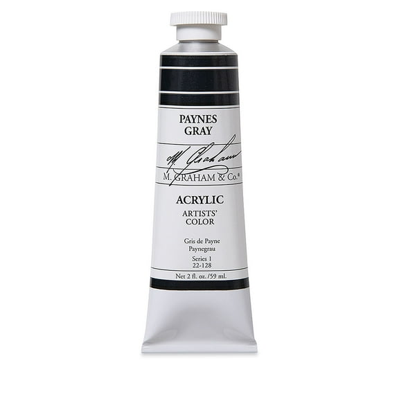 M. Graham Artists' Acrylics - Paynes Gray, 2 oz tube